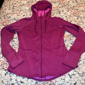 Women’s purple The North Face Zip Up Sweatshirt